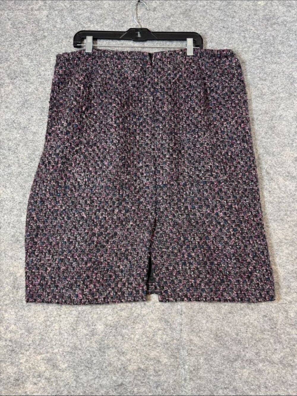 Lafayette 148 Boucle Wool Blend Pencil Skirt Black Pink 16 Quiet Luxury Career - Picture 7 of 13